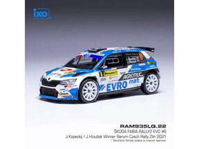 IXO Škoda Fabia Rally2 EVO model, Barum Rallye Zlín 2021, #6, Kopecký – Hloušek 1:43