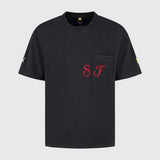 Koszulka casual Scuderia Ferrari F1 czarna GRAPHIC