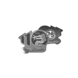 Alfa Romeo 110th anniversary metal badge black
