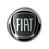 Naklejka 3D z logo Fiat czarna 75 mm