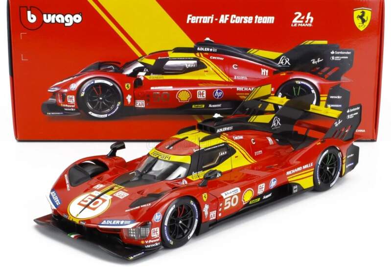 Model Bburago Ferrari 499P NR. 50 Winner Le Mans 2024