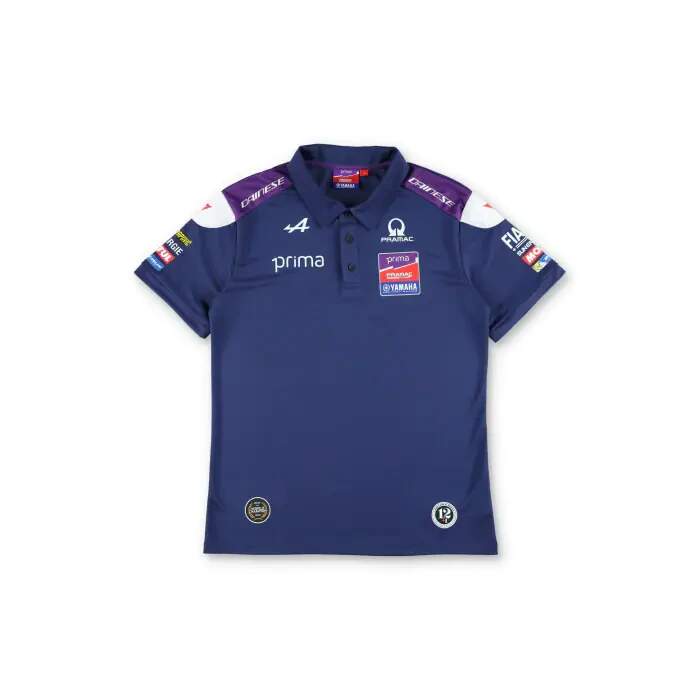 Yamaha Pramac team polo shirt with sponsor logos