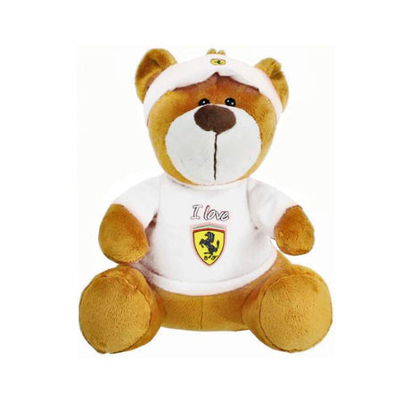 Duży pluszowy miś Scuderia Ferrari biały