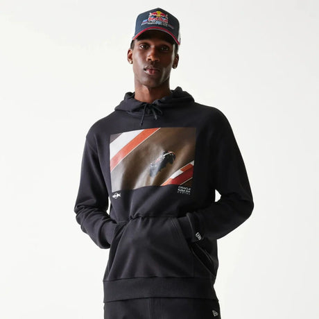 Bluza z kapturem oversize Oracle Red Bull Racing New Era z grafiką – granatowa
