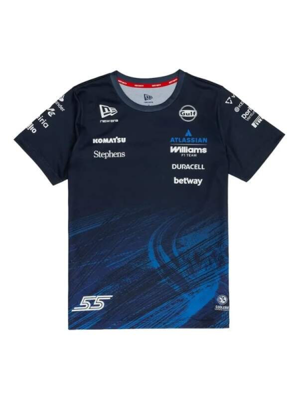 Women's Williams F1 Team #55 Carlos Sainz T-shirt - team edition