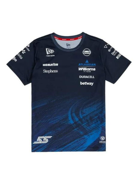Women's Williams F1 Team #55 Carlos Sainz T-shirt - team edition