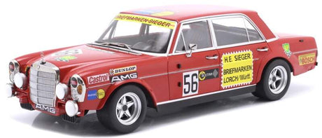 Model WERK83 1:18 Mercedes Benz 300 SEL 6.8 AMG #56 H. Heyer 200 Miles Nürburgring 1972