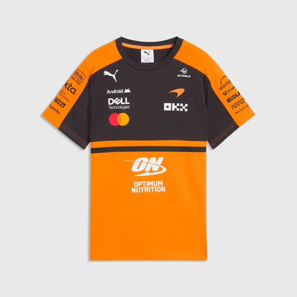 McLaren F1 x Puma Kids' Team T-Shirt with Sponsor Logos – Team Edition