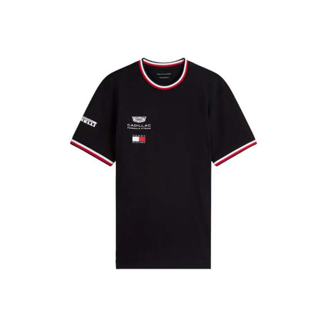 Czarna koszulka Cadillac F1 x Tommy Hilfiger - edycja zespołowa