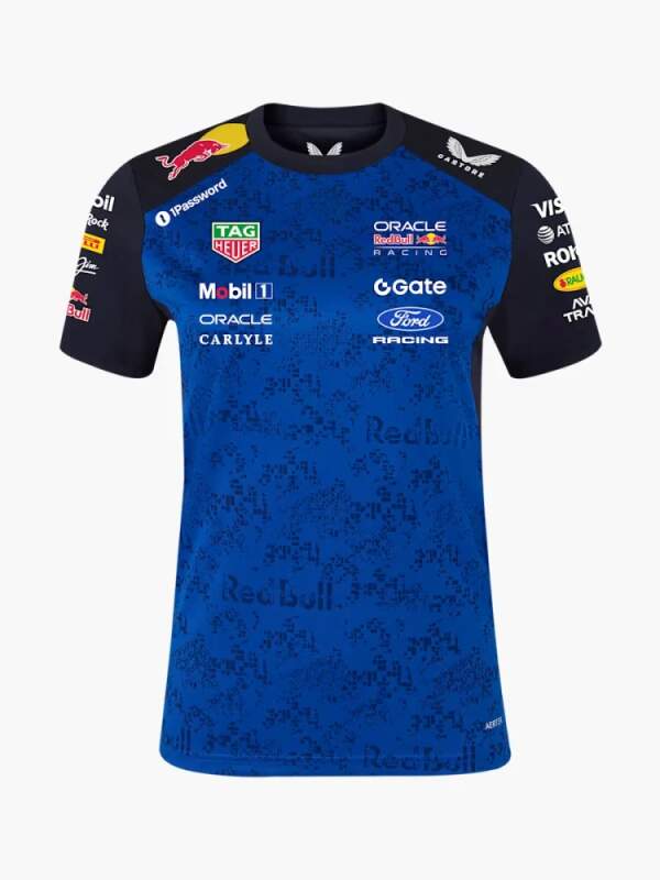 Oracle Red Bull Racing women's T-shirt with sponsor logos - team edition