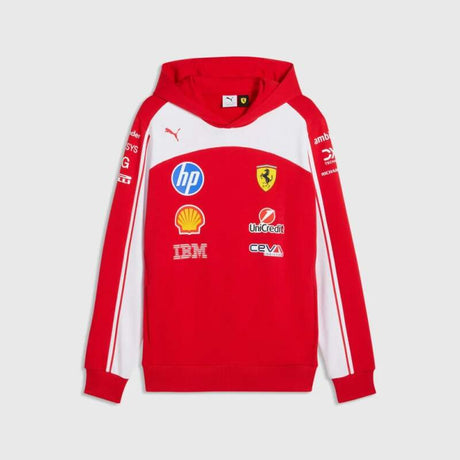 Bluza z kapturem Scuderia Ferrari F1 x Puma z logo sponsorów - edycja zespołowa