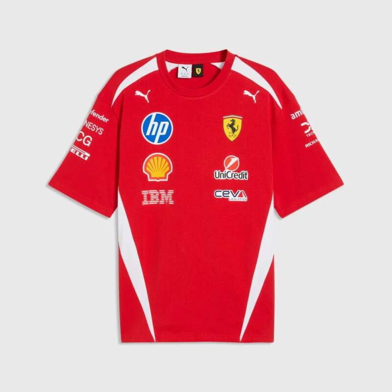 Scuderia Ferrari F1 T-shirt with sponsor logos x Puma - DRIVERS edition