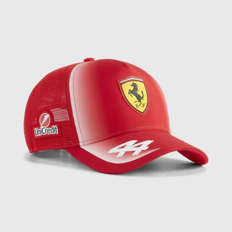 Czapka z daszkiem z siateczką Lewis Hamilton Scuderia Ferrari F1 x Puma - edycja zespołowa
