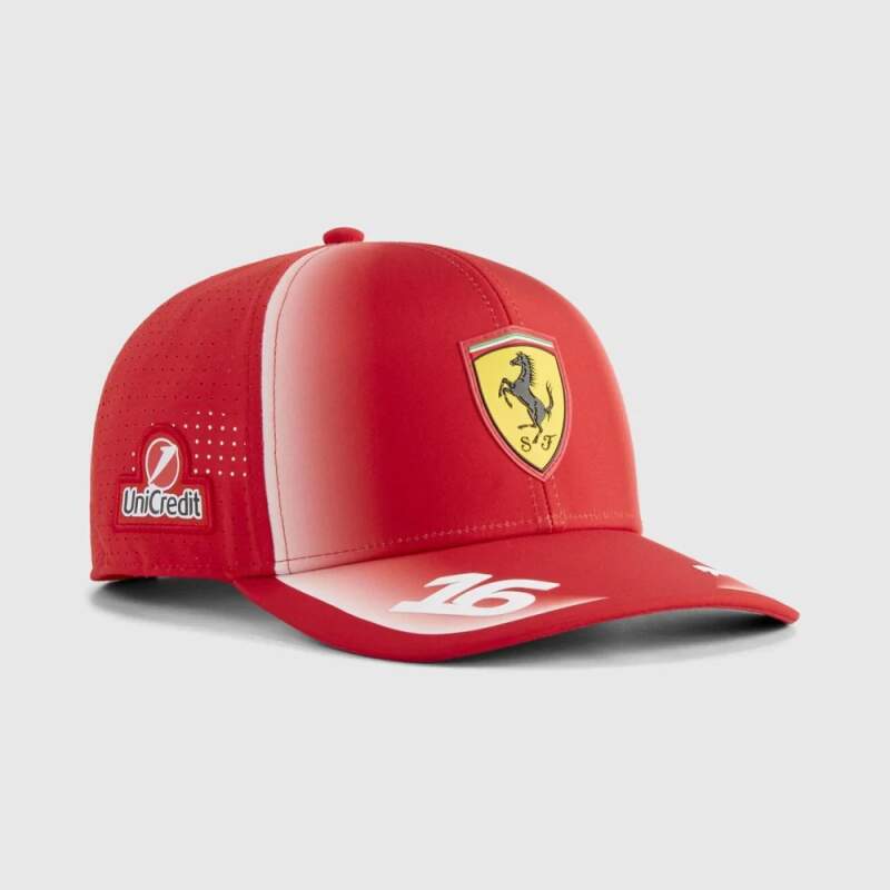 Czapka z daszkiem Charles Leclerc Scuderia Ferrari F1 x Puma - edycja zespołowa