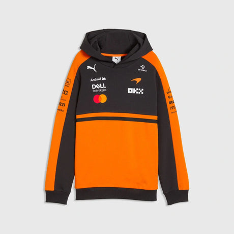 Dziecięca bluza z kapturem McLaren F1 Team 2026 – pomarańczowo-szara