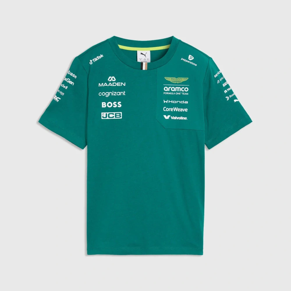 Aston Martin F1 Team Kids' T-Shirt 2026 – Green