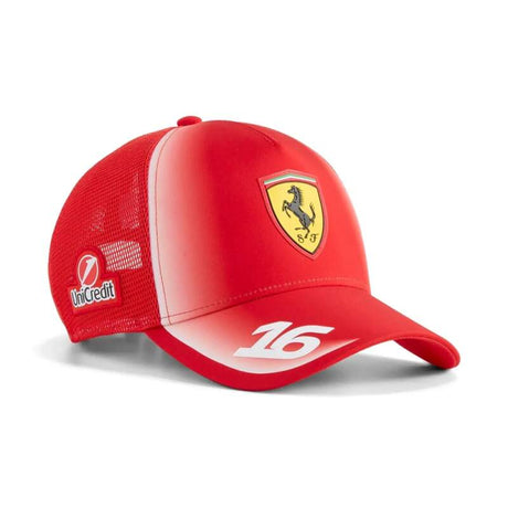 Czapka z daszkiem z siateczką Charles Leclerc Scuderia Ferrari F1 x Puma - edycja zespołowa