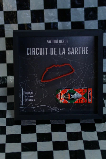 Ramka 3D PETROL ART Le Mans z modelem Mazda 787B Johnny Herbert 1:43
