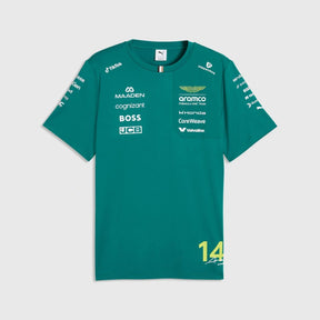 Aston Martin F1 Team Fernando Alonso #14 T-Shirt 2026 – Green