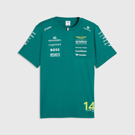 Koszulka Aston Martin F1 Team Fernando Alonso #14 2026 – zielona