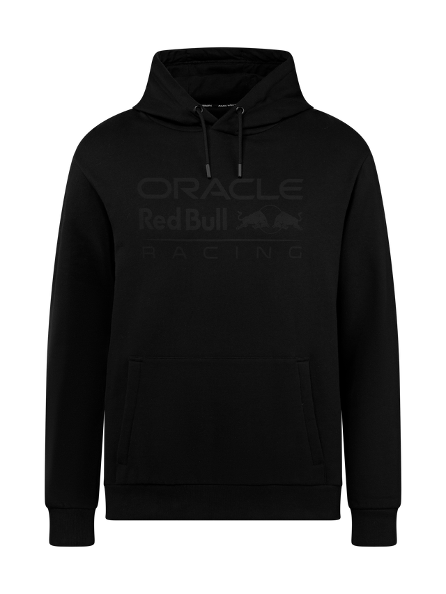 Bluza z kapturem Oracle Red Bull Racing edycja TONAL czarna z logo