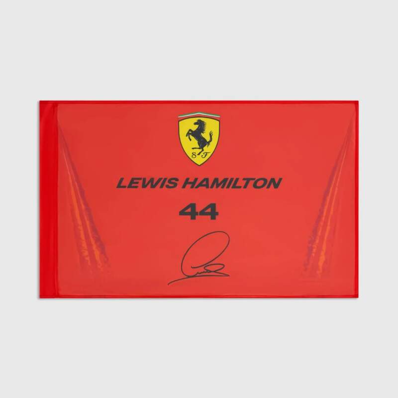 Flaga Scuderia Ferrari F1 - Lewis Hamilton #44