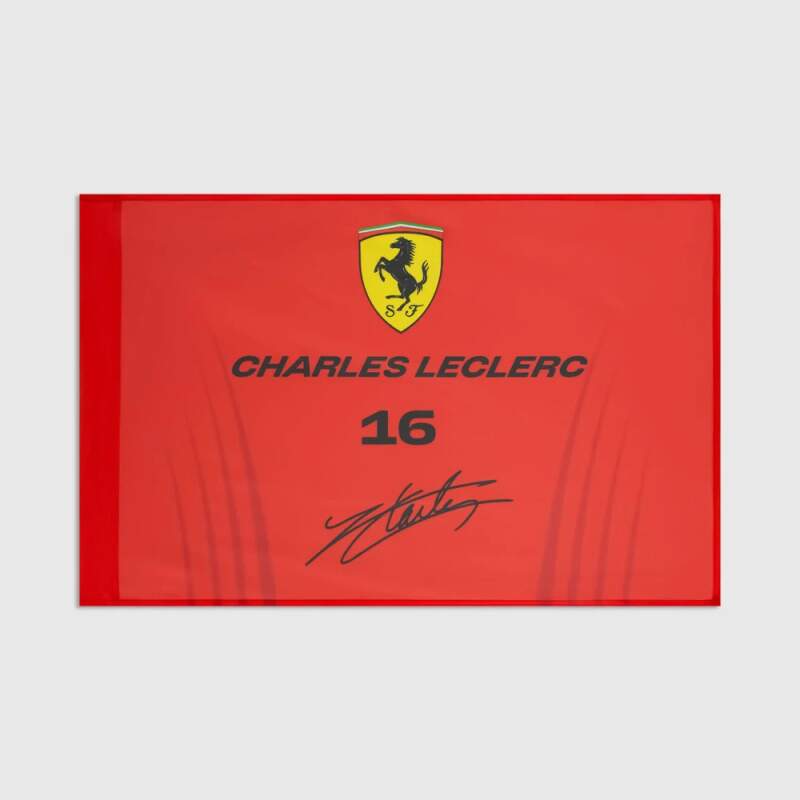 Vlajka Scuderia Ferrari F1 - Charles Leclerc #16