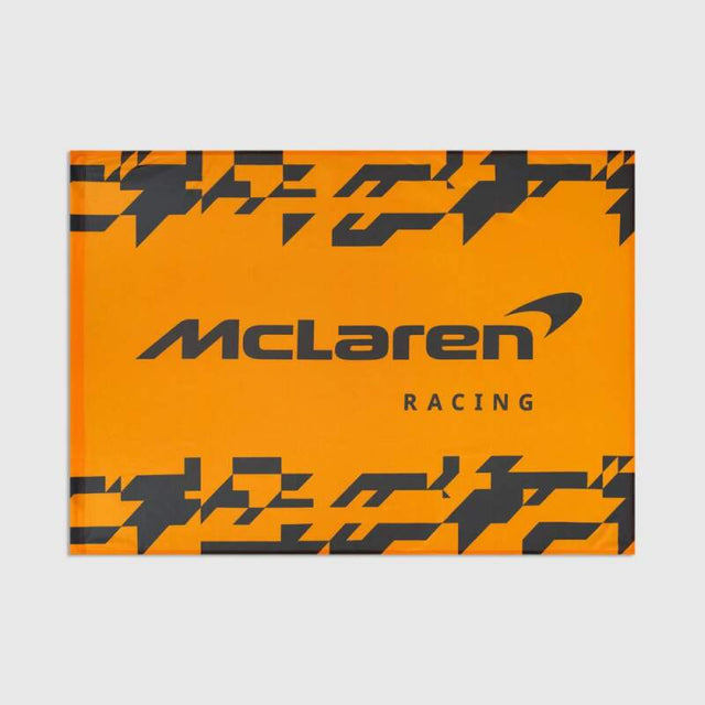 McLaren F1 flag with logo, orange