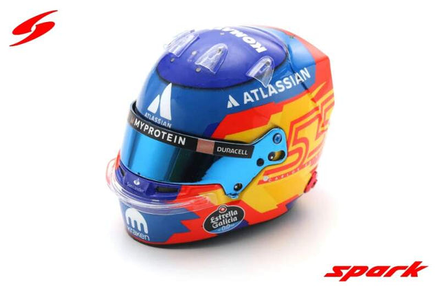 SPARK helmet model Carlos Sainz F1 2025