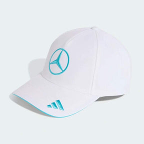 George Russell Mercedes AMG Petronas F1 x Adidas white cap - team edition