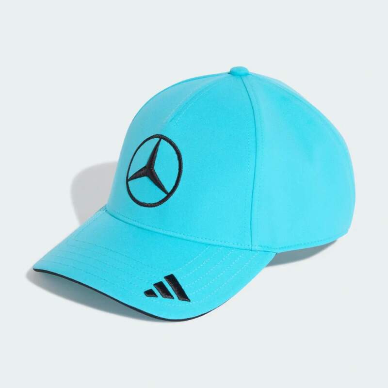 Niebieska czapka z daszkiem George Russell Mercedes AMG Petronas F1 x Adidas - edycja zespołowa