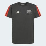 Koszulka dziecięca Audi Revolut F1 szara x Adidas - edycja casual - 152 cm