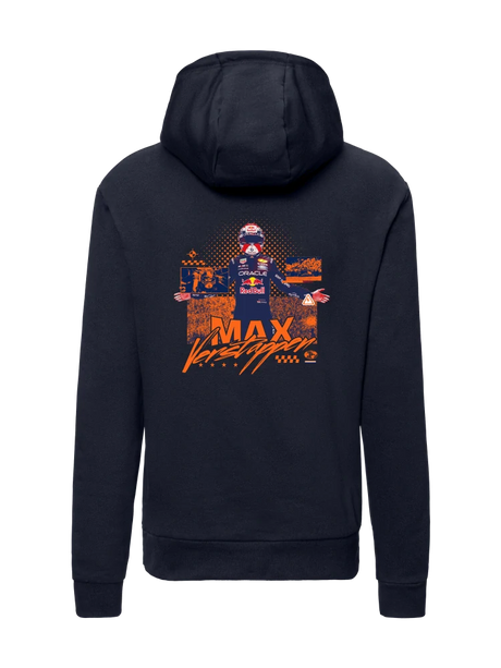 Bluza z kapturem Oracle Red Bull Racing Max Verstappen z logo – granatowa