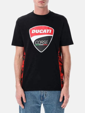 Koszulka kibica Ducati Corse CAMU czarna z logo