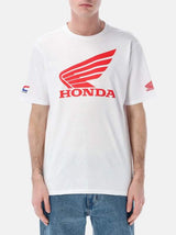Koszulka kibica HRC Honda z dużym logo biała