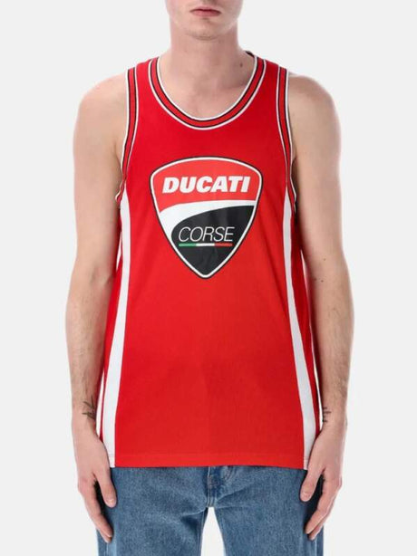 Męski tank top Ducati Corse z logo