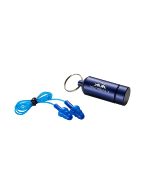 Zatyczki do uszu Red Bull The Flying Bulls z metalowym etui – niebieskie