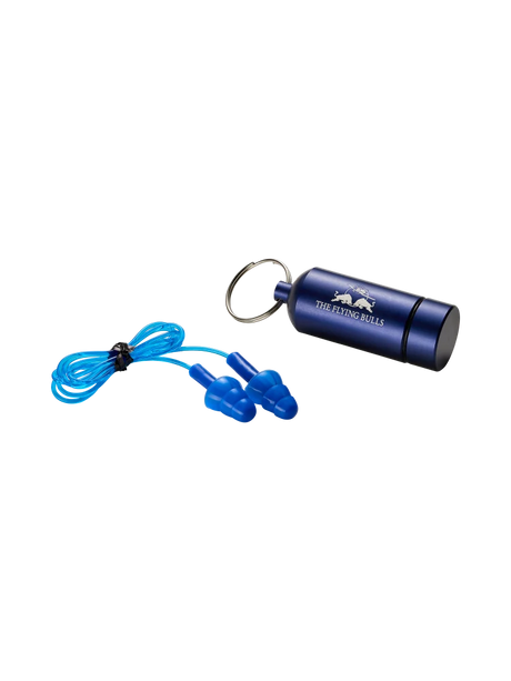 Zatyczki do uszu Red Bull The Flying Bulls z metalowym etui – niebieskie