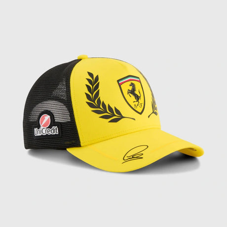 Czapka z daszkiem Scuderia Ferrari Lewis Hamilton – GP Wielkiej Brytanii 2026, żółta