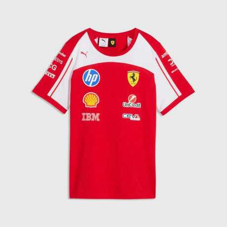 Women's Scuderia Ferrari F1 x Puma T-shirt with sponsor logos - team edition