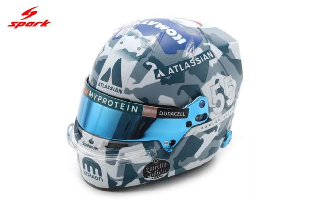 SPARK Carlos Sainz Silverstone GP F1 2025 helmet model