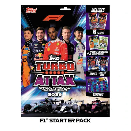 Topps Turbo Attax Formuła 1 2026 – zestaw startowy