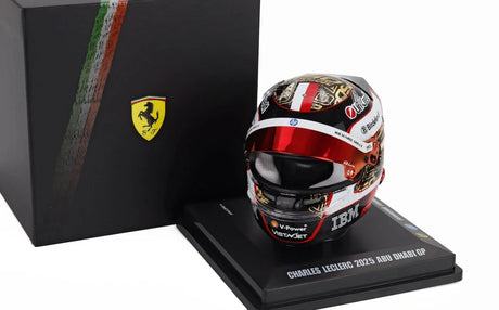 Model kasku LookSmart Charles Leclerc 1:5 – SF Abu Zabi 2025