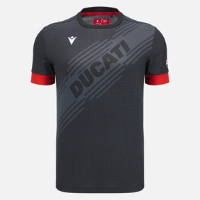 Ducati x Macron Sports T-Shirt with Logo – Dark Grey