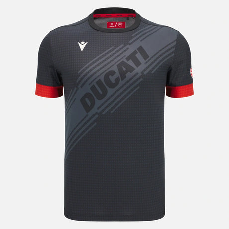 Koszulka sportowa Ducati x Macron z logo – ciemnoszara