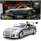 Jada Fast & Furious Brian's Toyota Supra 1995 Model 1:24 – 25th Anniversary Silver