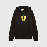 Bluza z kapturem Scuderia Ferrari F1 x Puma z dużą tarczą – czarna