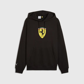 Bluza z kapturem Scuderia Ferrari F1 x Puma z dużą tarczą – czarna
