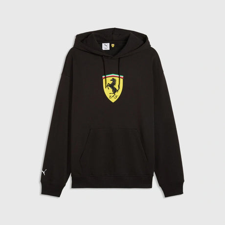 Bluza z kapturem Scuderia Ferrari F1 x Puma z dużą tarczą – czarna