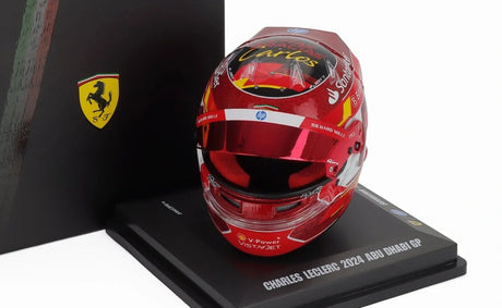 Model kasku LookSmart Charles Leclerc 1:5 – SF Abu Zabi 2024